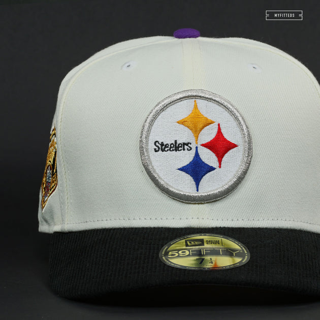 PITTSBURGH STEELERS 2003 NFL DRAFT OFF WHITE TROY NEW ERA FITTED CAP –  SHIPPING DEPT