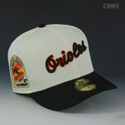 BALTIMORE ORIOLES 1954-1984 30TH ANNIVERSARY OFF WHITE NEW ERA FITTED CAP
