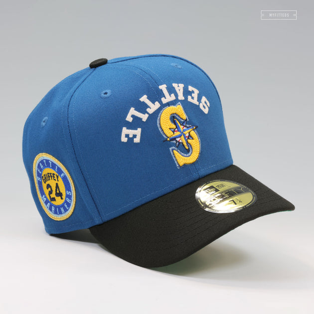 新品NIKE PRO 24 ケン•グリフィ－Jrキャップ　マリナーズ SEATTLE MARINERS KEN GRIFFEY JR. #24 CHAIN STITCH UPSIDE DOWN