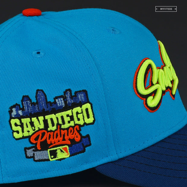 SAN DIEGO PADRES "SKATE OR DIE SB INSPIRED" NEW ERA FITTED CAP