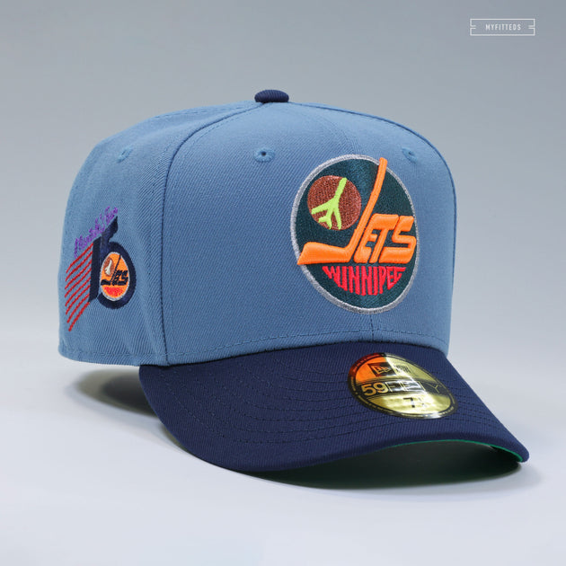 WINNIPEG JETS 15TH ANNIVERSARY ATLANTA THRASHERS COLORS NEW ERA