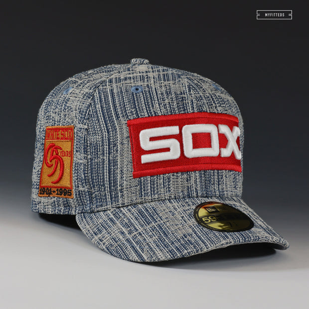 CHICAGO WHITE SOX 95TH ANNIVERSARY DISTRESSED DENIM NEW ERA FITTED CAP