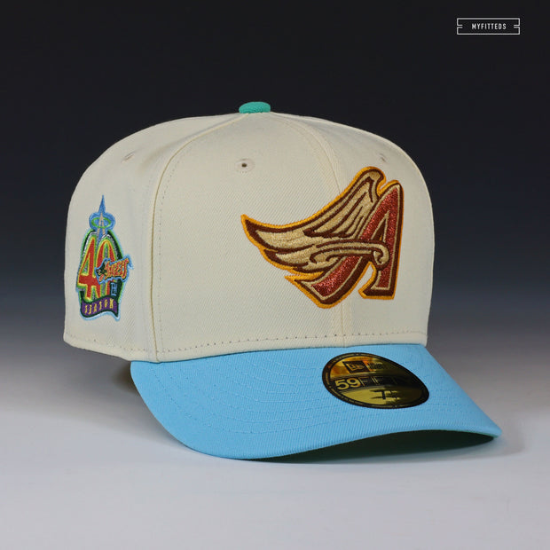 ANAHEIM ANGELS 40TH ANNIVERSARY ANIMAL CROSSING INSPIRED NEW ERA FITTED CAP