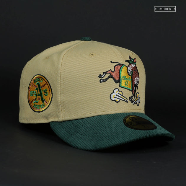 OAKLAND ATHLETICS 1973 WORLD SERIES CHARLIE-O NEW ERA FITTED CAP
