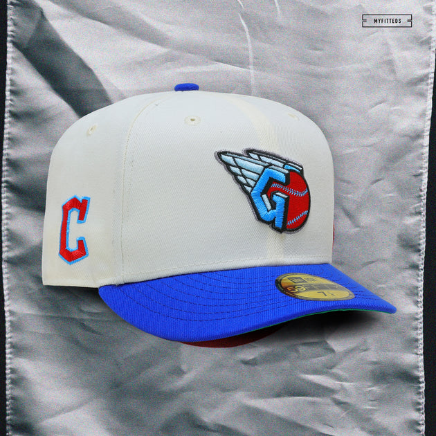 CLEVELAND GUARDIANS OFF WHITE BLUE SAPPHIRE NEW ERA HAT – SHIPPING DEPT