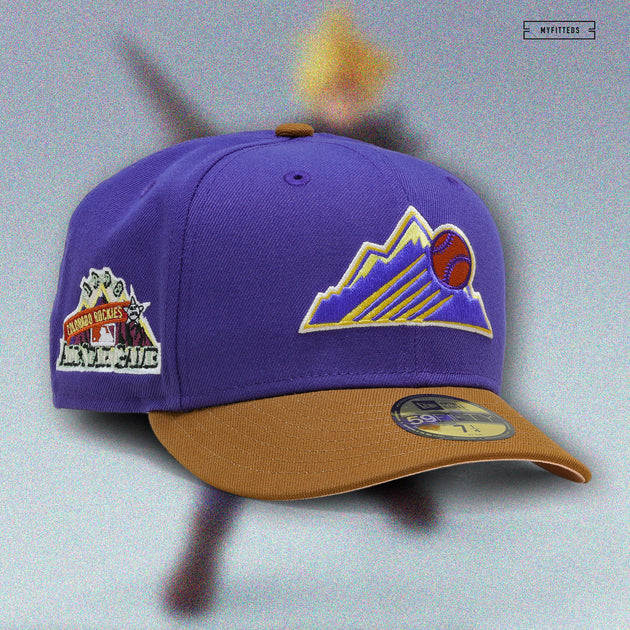 Colorado Rockies 1993 Anniversary New Era 59FIFTY Fitted Hat (Chrome Misty Morning Aqua Under BRIM) 8