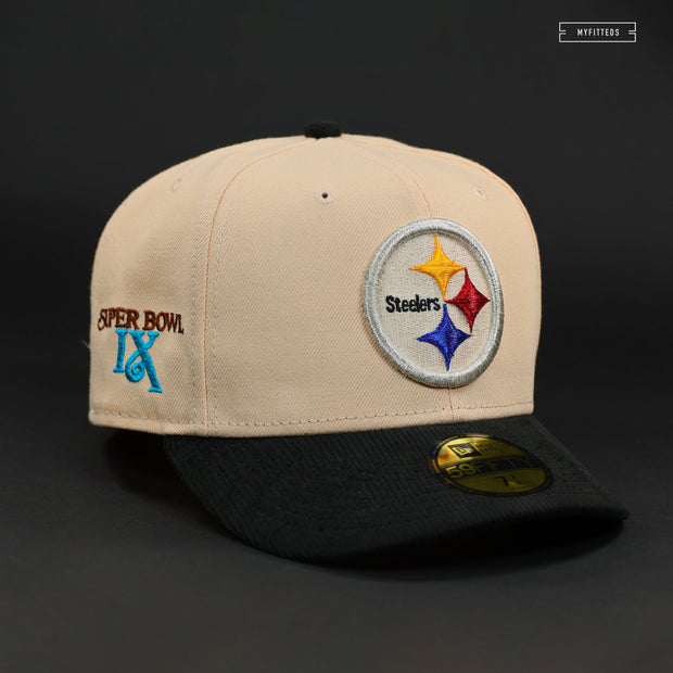 PITTSBURGH STEELERS SUPER BOWL IX NFL HALL OF FAME NEW ERA FITTED CAP