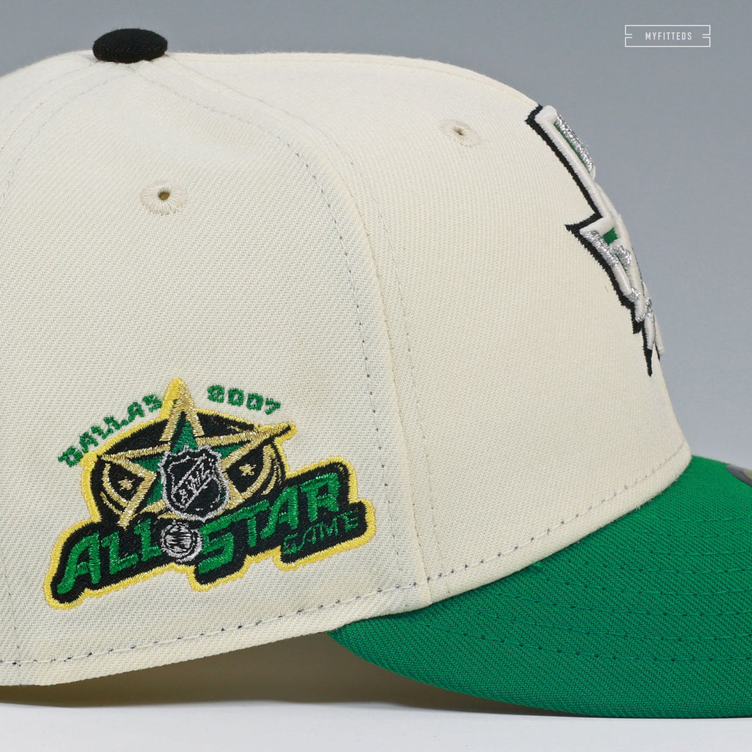 DALLAS STARS 2007 NHL ALL-STAR GAME OFF WHITE BOTANY GREEN NEW ERA