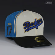 LOS ANGELES DODGERS OHTANI 17 DIAGONAL BLOCK FIGHTERS JERSEY NEW ERA FITTED CAP