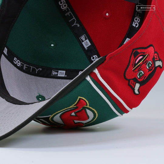NEW JERSEY DEVILS NJ DEVIL REVERSE RETRO INSPIRED DIAGONAL BLOCK