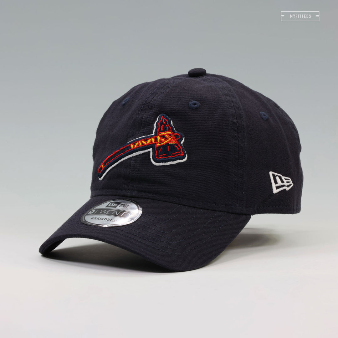 ATLANTA BRAVES TOMAHAWK NEW ERA 9TWENTY ADJUSTABLE DAD HAT – MYFITTEDS