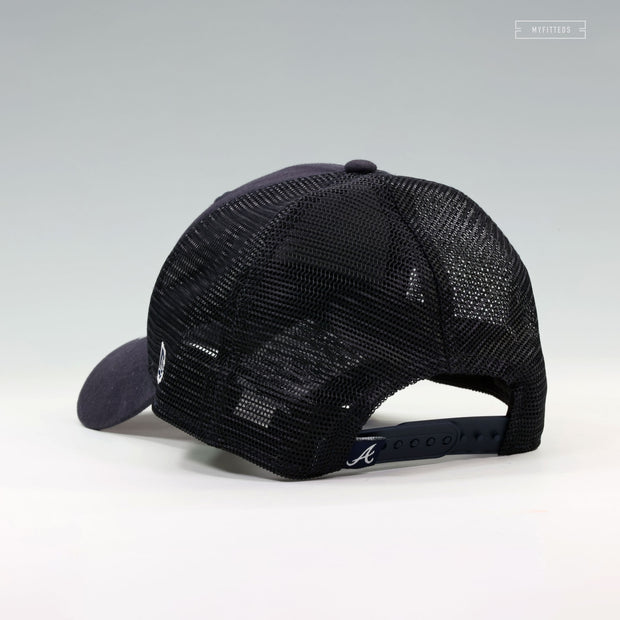 ATLANTA BRAVES NEW ERA 9FORTY ADJUSTABLE TRUCKER MESH DAD  display picture 1