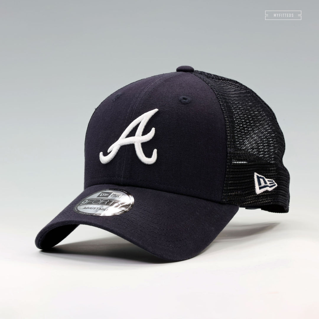 ATLANTA BRAVES NEW ERA 9FORTY ADJUSTABLE TRUCKER MESH DAD  display picture 1