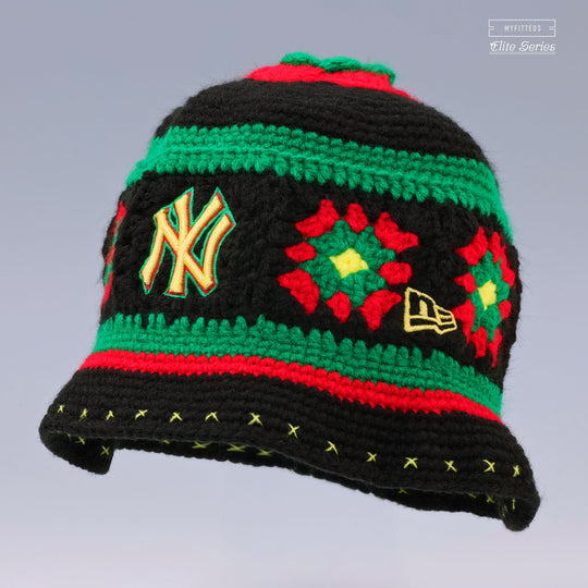 帽子 NEW ERA KNIT BUCKET min-nano NY yankees New Era『Knit Bucket Powered by GORO NAKATSUGAWA(MIN-NANO