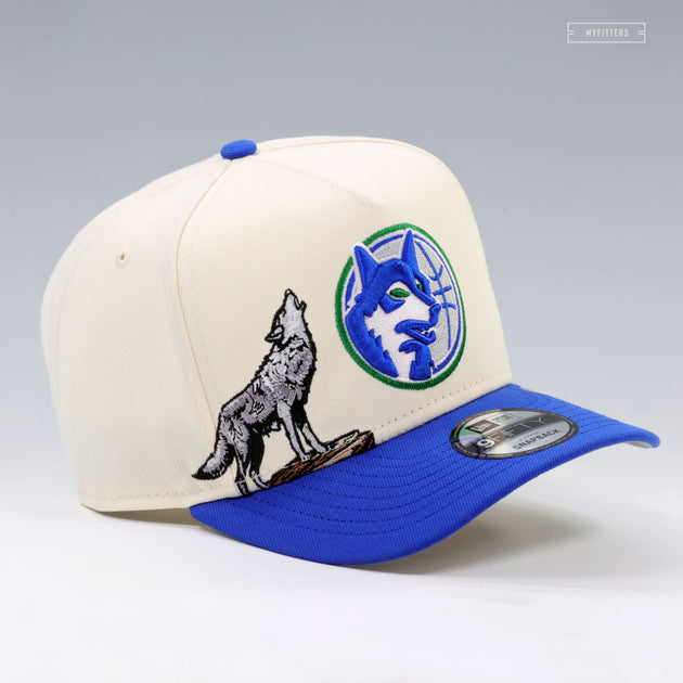 MINNESOTA TIMBERWOLVES HOWLING TIMBERWOLF OFF WHITE 9FIFTY A-FRAME NEW ...
