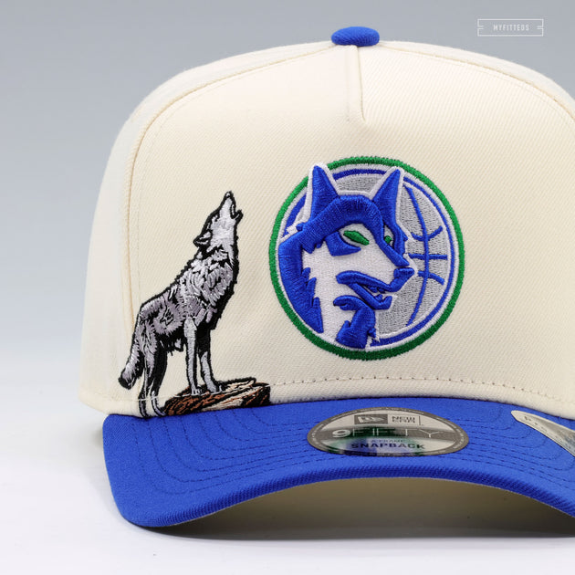MINNESOTA TIMBERWOLVES HOWLING TIMBERWOLF OFF WHITE 9FIFTY A-FRAME NEW ...