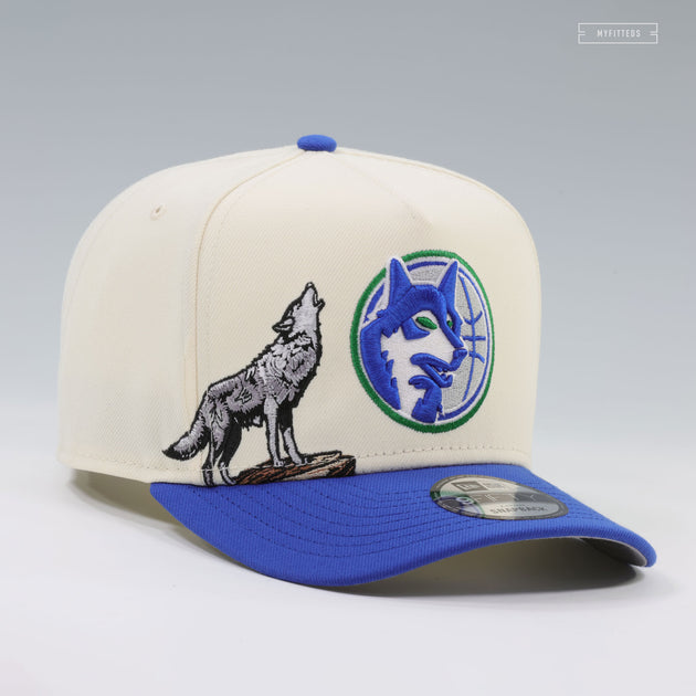 MINNESOTA TIMBERWOLVES HOWLING TIMBERWOLF OFF WHITE 9FIFTY A-FRAME NEW ...