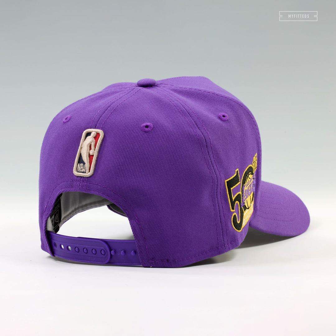 【希少】NBA Lakers ローブ LOS ANGELES LAKERS 50TH ANNIVERSARY HWC 9FIFTY A-FRAME NEW ERA