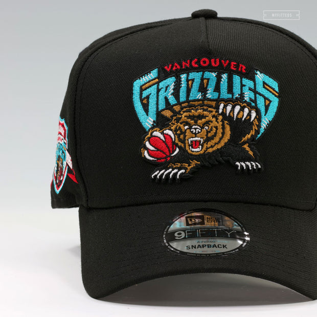 VANCOUVER GRIZZLIES 1995-1996 INAUGURAL SEASON JA 3 SCRATCH 3.0 9FIFTY A-FRAME NEW ERA SNAPBACK