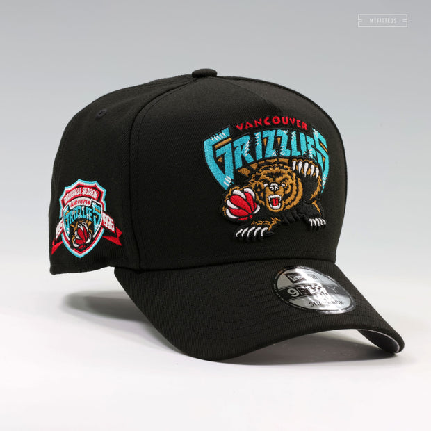 VANCOUVER GRIZZLIES 1995-1996 INAUGURAL SEASON JA 3 SCRATCH 3.0 9FIFTY A-FRAME NEW ERA SNAPBACK