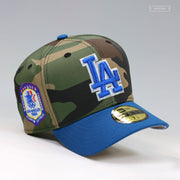 LOS ANGELES DODGERS 1984 OLYMPIC BASEBALL DODGER STADIUM WOODLAND CAMO NEW ERA FITTED CAP