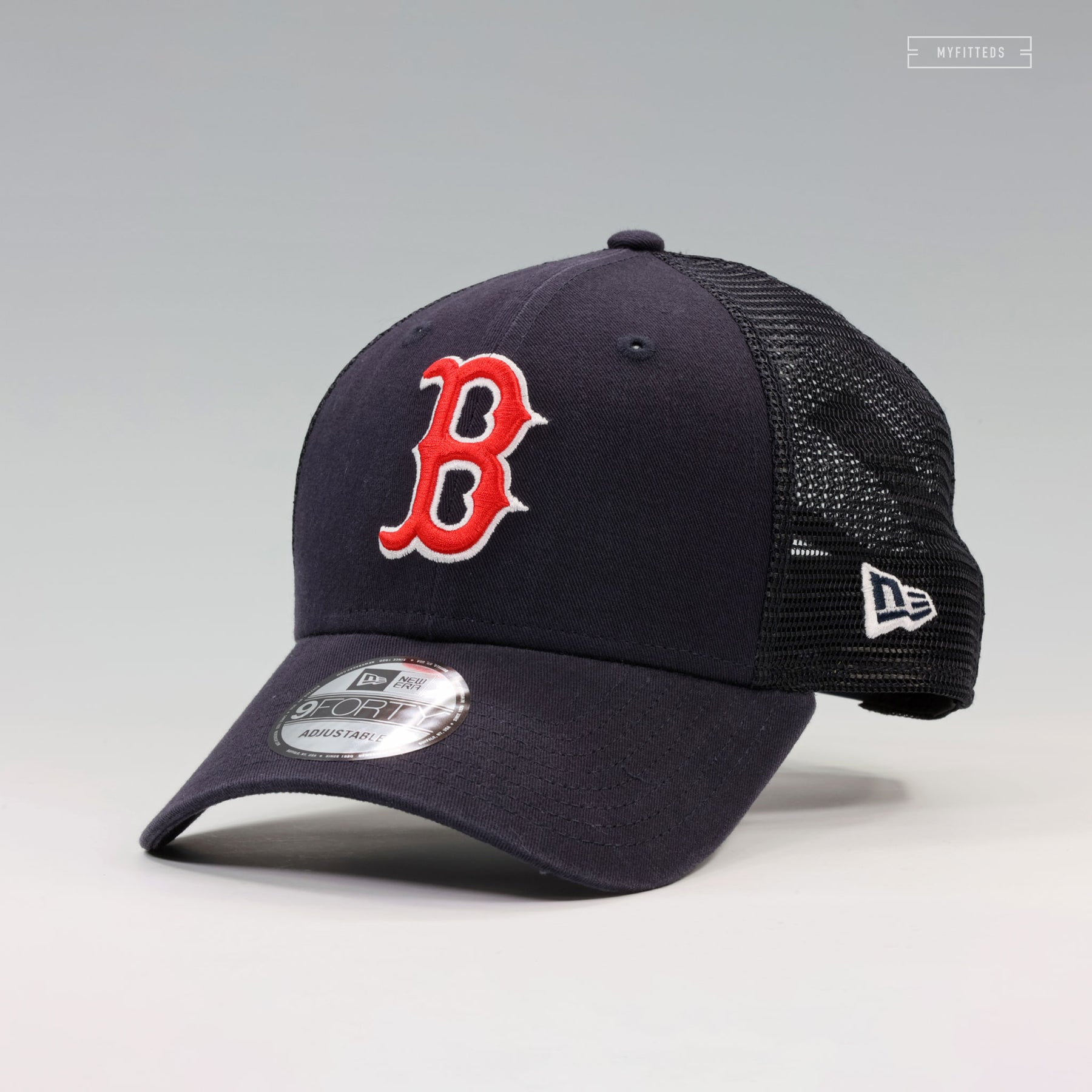 BOSTON RED SOX PRIMARY NEW ERA 9FORTY ADJUSTABLE TRUCKER MESH DAD