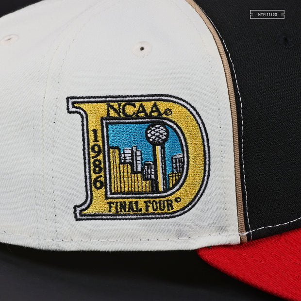 LOUISVILLE CARDINALS 1986 NCAA FINAL FOUR DALLAS NEW ERA FITTED CAP –  SHIPPING DEPT