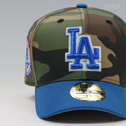 LOS ANGELES DODGERS 1984 OLYMPIC BASEBALL DODGER STADIUM WOODLAND CAMO NEW ERA FITTED CAP
