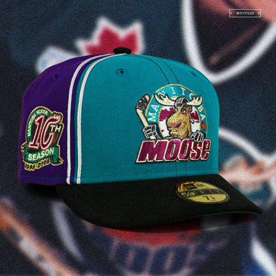 MANITOBA MOOSE 10TH ANNIVERSARY 90'S JERSEY INSPIRED NEW ERA FITTED CAP