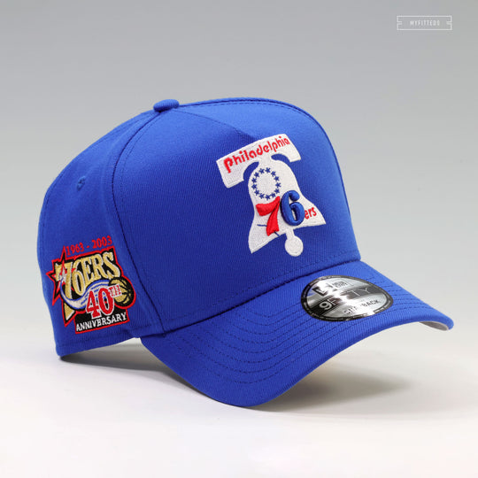 PHILADELPHIA 76ERS 1963-2003 40TH ANNIVERSARY 9FIFTY A-FRAME NEW