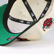 CHICAGO BULLS BENNY THE BULL OFF WHITE JET BLACK MASCOT NEW ERA FITTED CAP