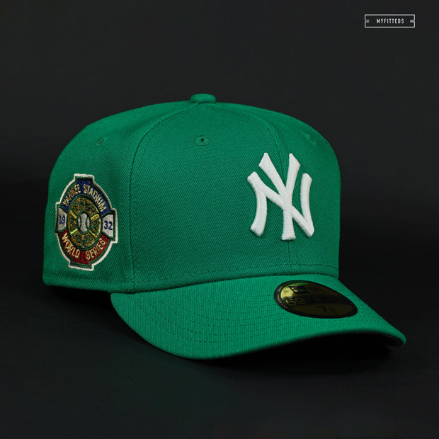 NEW YORK YANKEES 1932 WORLD SERIES LUCKY GREEN MODERN FLAIR NEW ERA FITTED CAP