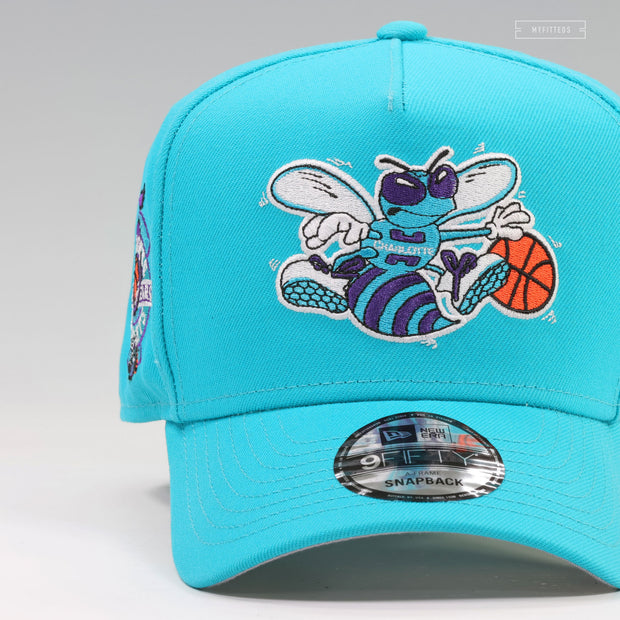 CHARLOTTE HORNETS 1992-1993 5TH SEASON 9FIFTY A-FRAME NEW ERA SNAPBACK HAT