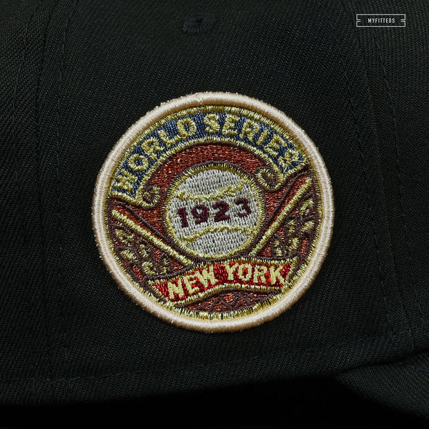 NEW YORK YANKEES 1923 WORLD SERIES JET BLACK COPPER MODERN FLAIR NEW ERA HAT