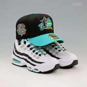 FLORIDA MARLINS 10TH ANNIVERSARY RACING STRIPES AIR MAX 95 INSPIRED NEW ERA FITTED CAP