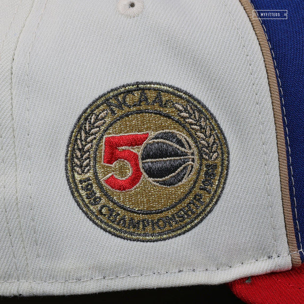 KANSAS JAYHAWKS 1988 NCAA FINAL FOUR 50TH ANNIVERSARY NEW ERA FITTED CAP
