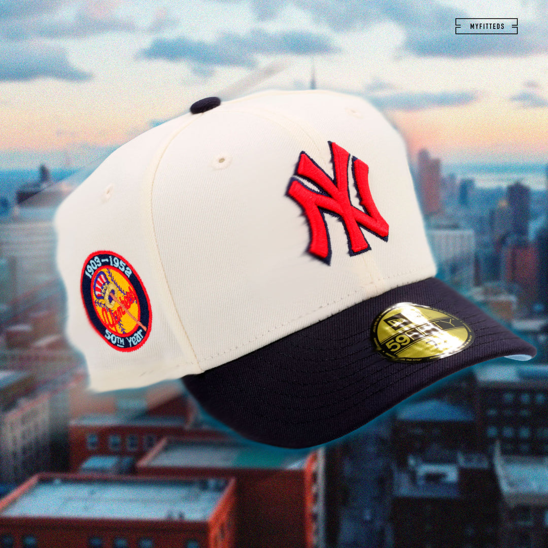 NEW YORK YANKEES 1903-1952 50TH YEAR SKY'S THE LIMIT BY ALLHAILC32 NEW –  MYFITTEDS, image size:1080x1080