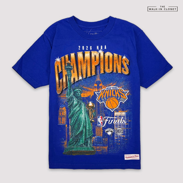 NEW YORK KNICKS 2026 NBA CHAMPIONS NEW YORK CITY BLACK MITCHELL