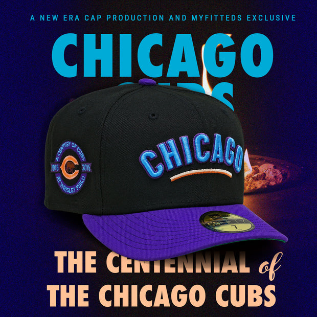 CHICAGO CUBS A CENTURY OF CUBS "MURDER OF ROGER ACKROYD INSPIRED" NEW ERA HAT