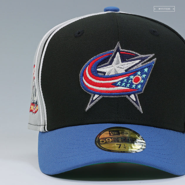 COLUMBUS BLUE JACKETS 10TH ANNIVERSARY REVERSE RETRO DIAGONAL BLOCK NE ...