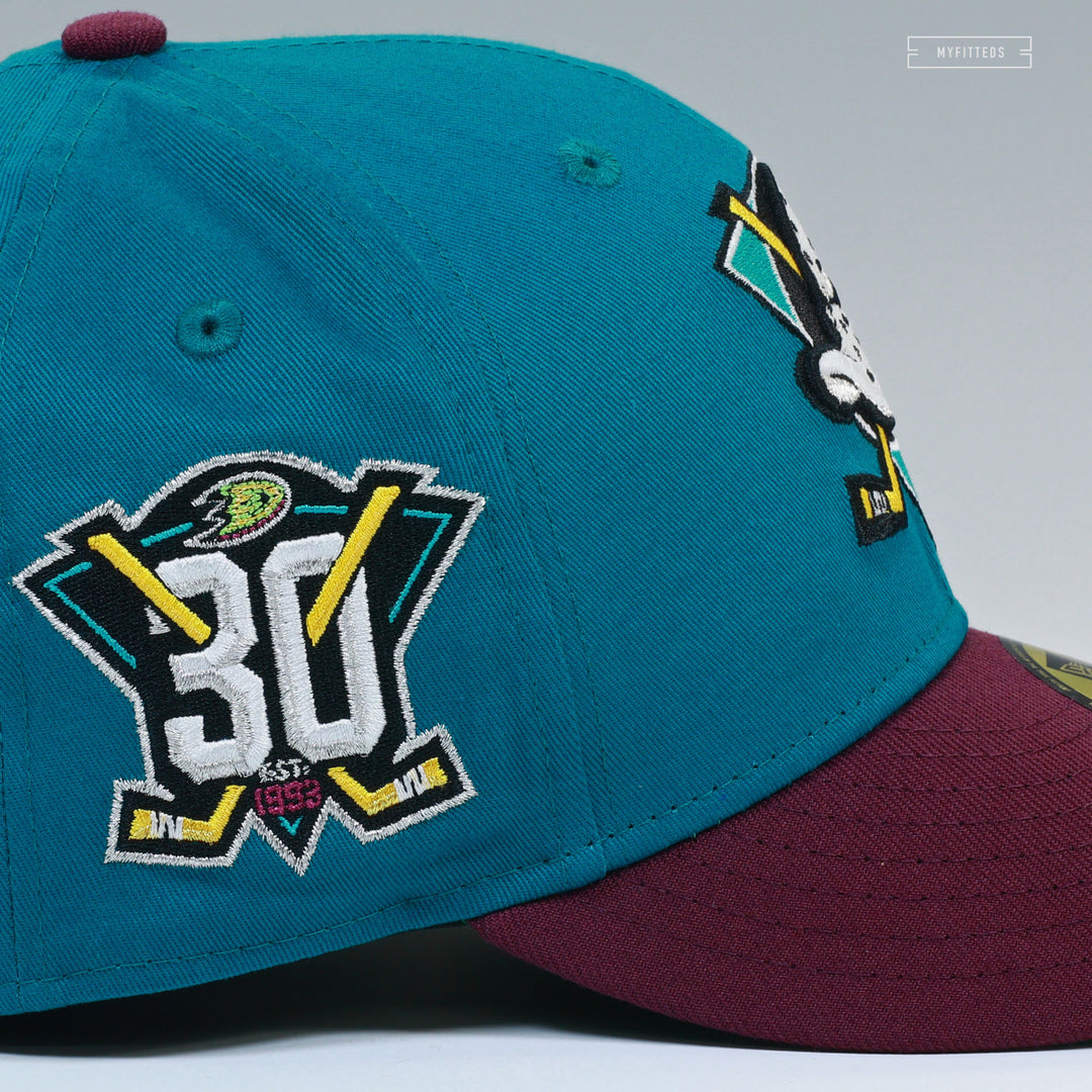ANAHEIM MIGHTY DUCKS 30TH ANNIVERSARY MAROON JERSEY INSPIRED NEW