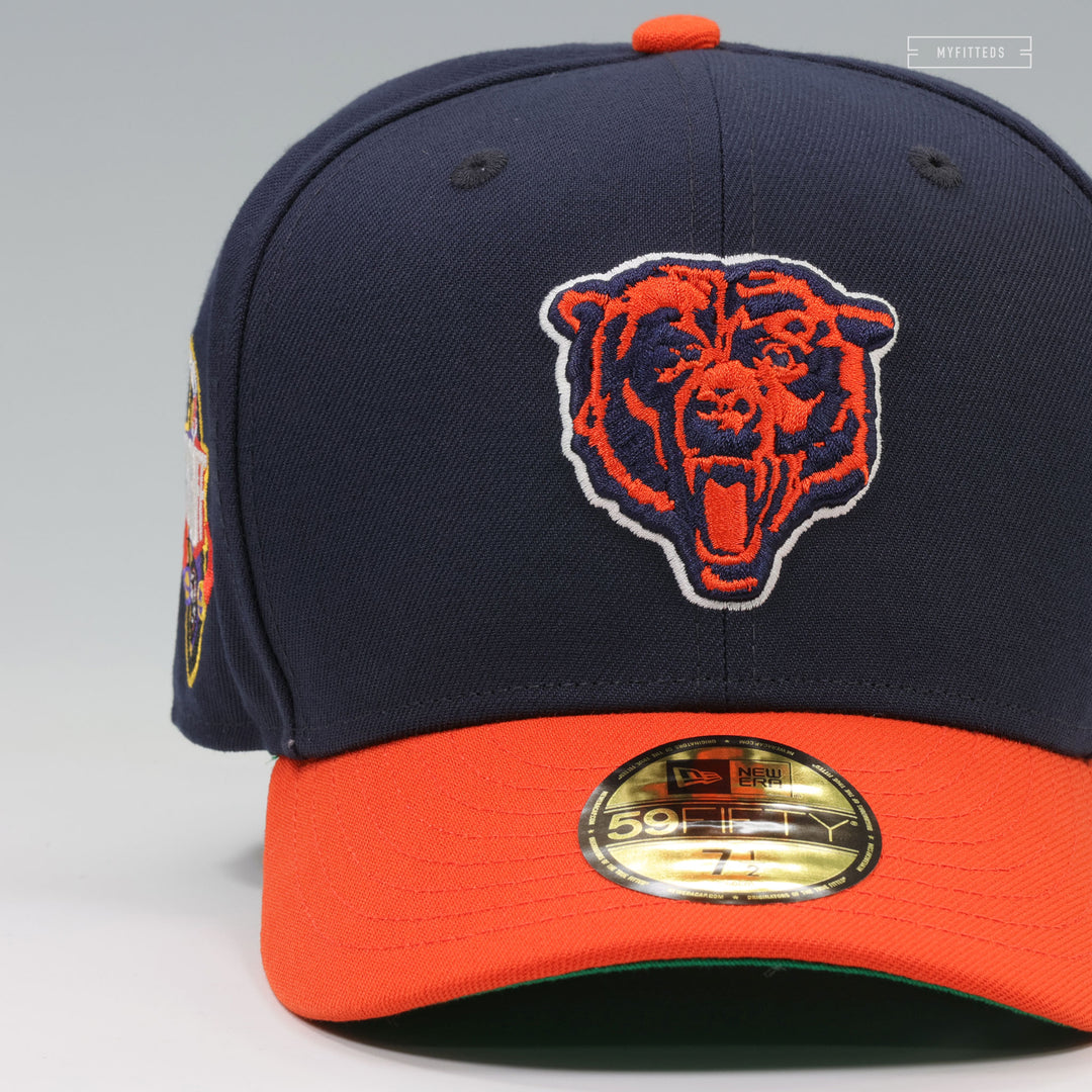 CHICAGO BEARS NFL KICKOFF 1994 MIDNIGHT NAVY ORANGEADE NEW ERA