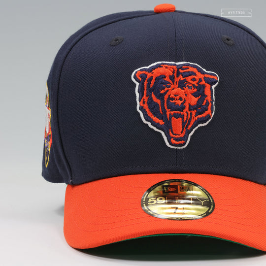 CHICAGO BEARS NFL KICKOFF 1994 MIDNIGHT NAVY ORANGEADE NEW ERA