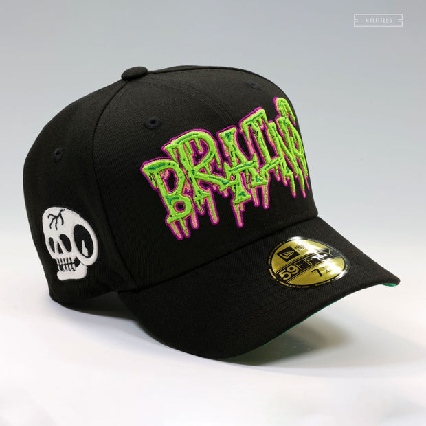 BRAINS AND ZOMBIES PLANTS VS. ZOMBIES INSPIRED HALLOWEEN NEW ERA FITTED CAP
