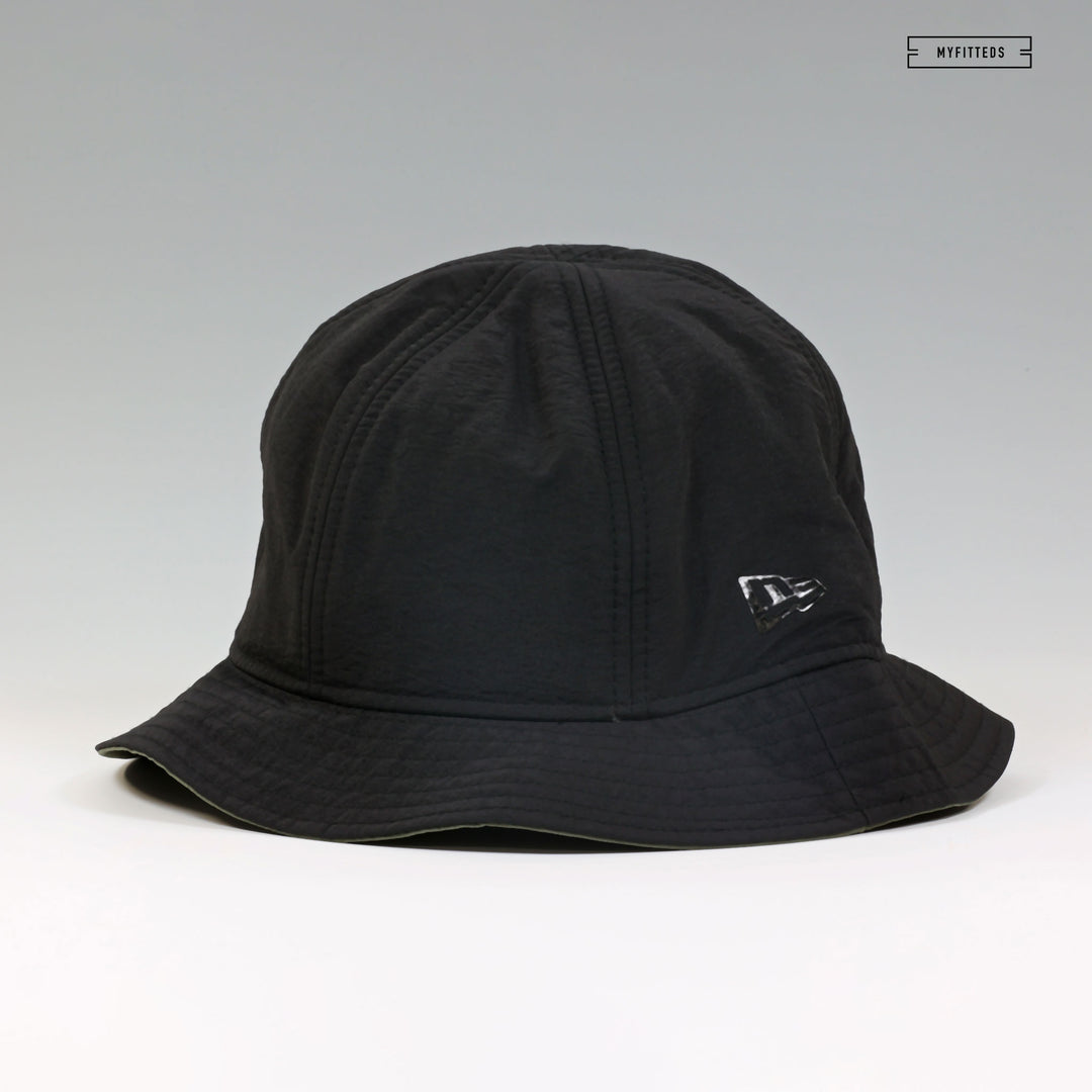 NEW ERA CAP SIX PANEL JET BLACK EXPLORER BUCKET HAT – MYFITTEDS