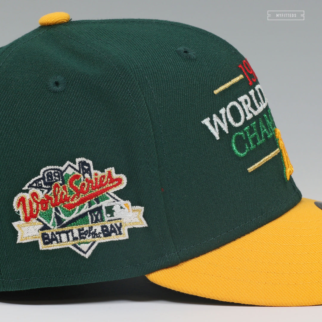 OAKLAND ATHLETICS 1989 WORLD SERIES CHAMPIONS HOME NEW ERA FITTED
