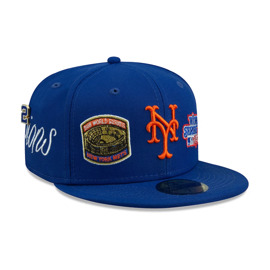 NEW YORK METS HISTORIC WORLD CHAMPIONS NEW ERA FITTED CAP MYFITTEDS