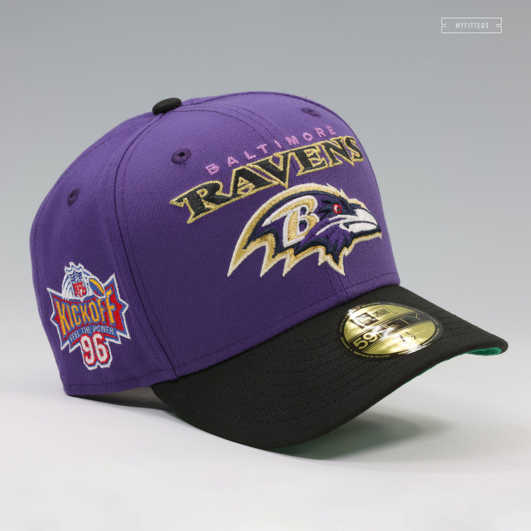 BALTIMORE RAVENS NFL KICKOFF 1996 PURPLE ORCHID JET BLACK NEW ERA