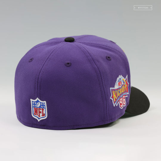 BALTIMORE RAVENS NFL KICKOFF 1996 PURPLE ORCHID JET BLACK NEW ERA