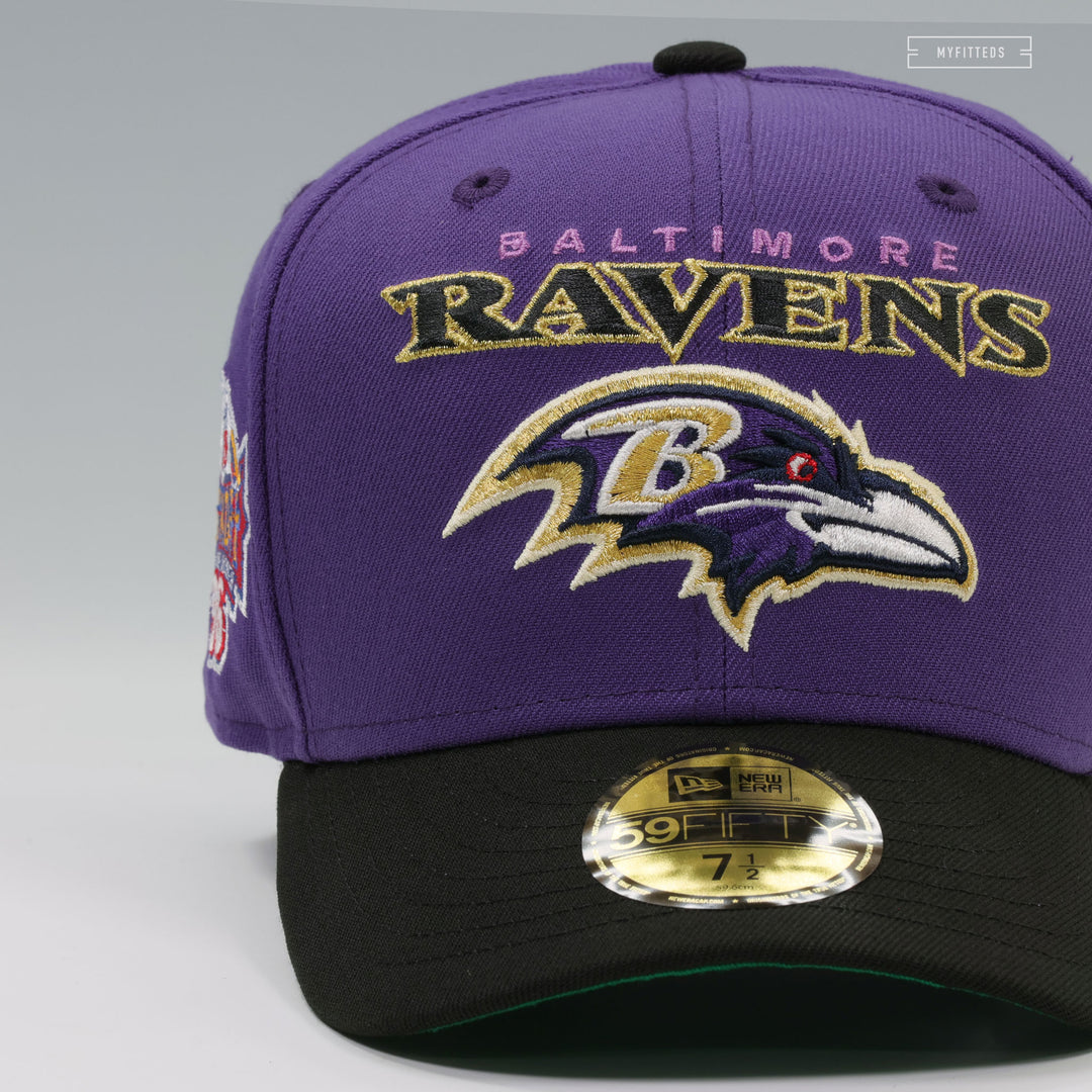 BALTIMORE RAVENS NFL KICKOFF 1996 PURPLE ORCHID JET BLACK NEW ERA